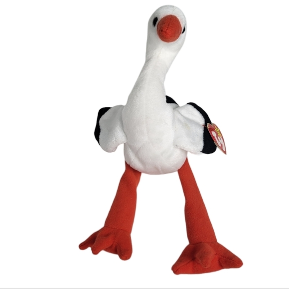 Ty Beanie Baby Stilts The Stork - Picture 1 of 4